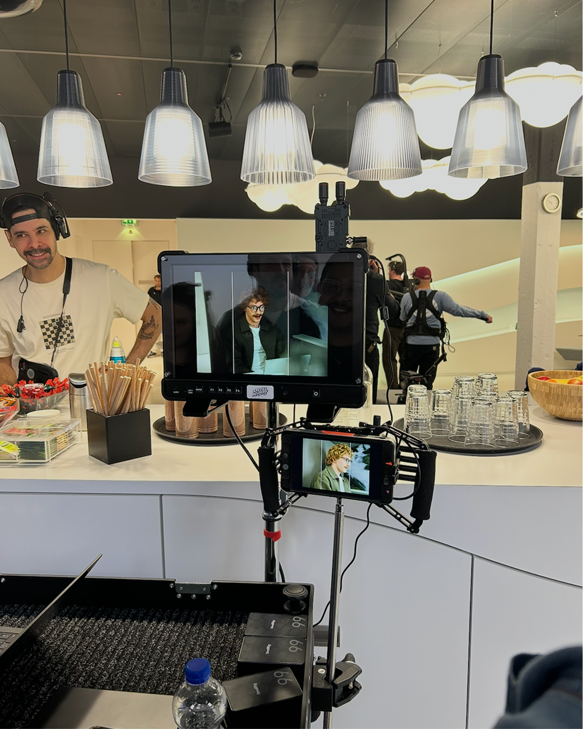 Behind the scenes